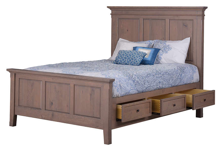 Rockport Bed w/ Open Drawers
